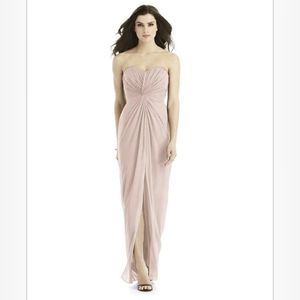 DESSY Strapless/Cold Shoulder BRIDESMAID Dress 4523 Color Rose Size 18